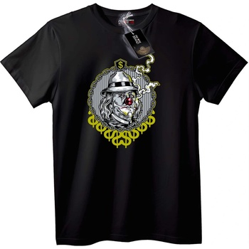 NOONEBRAND Тениска Долар клоун - L, Black