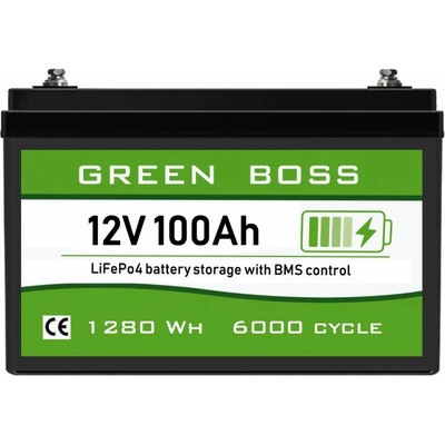 GREEN BOSS LIGHT LiFePo4 baterie 12V 100Ah – Hledejceny.cz