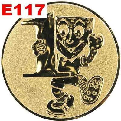 Emblém E117 ČÍSLO 1 umístění na sportovní pohár nebo medaili 25 mm