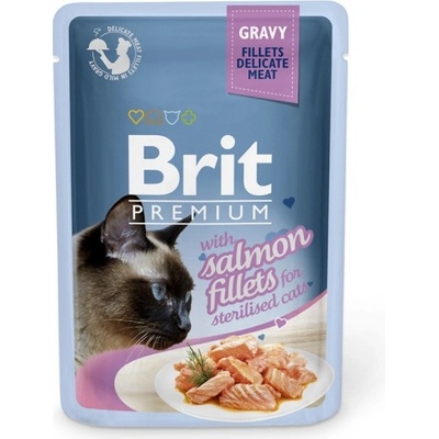 Brit Premium Cat Sterilised Salmon 85 g