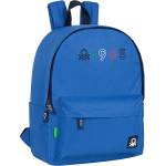 SAFTA Тийнейджърска раница safta за лаптоп 14, 1 инча benetton classic blue