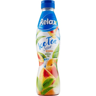 Relax Ice Tea sirup broskev příchuť zelený čaj 0,7 l