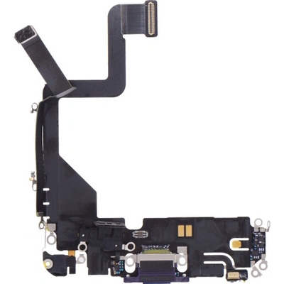 Nabíjecí obvod + Flex kabel iPhone 14 Pro - fialový - aftermarket IPH1744
