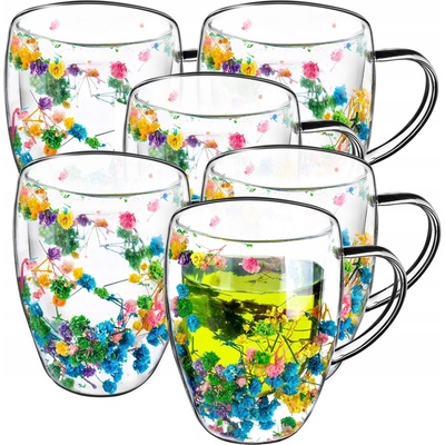 Kadax Sklenice na kávu čaj 6 x 350 ml