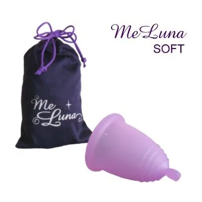 Me Luna Менструална чашка Me Luna размер M плюс 10 таблетки за стерилизация Софт (Soft) Топче Розов