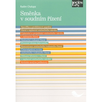 Směnka v soudním řízení - Radim Chalupa