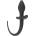 Erospace Silicone Anal Plug with Tail Wild Play C3 Black