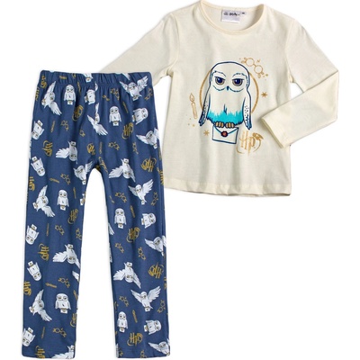 Dívčí pyžamo Harry Potter krémové