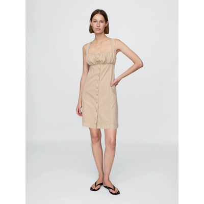 GAP mini šaty Twill béžová