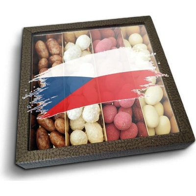 Sablio Mandle v čokoládě Česká vlajka Fandím česku 4x 80 g