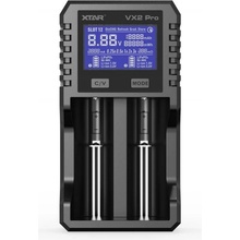XTAR VX2 PRO nabíječka s LCD displejem 2 port 18650 21700 AA AAA