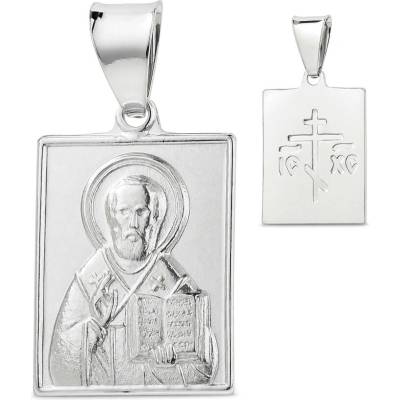 Argento Strieborný prívesok ikona svätého Mikuláša 86122