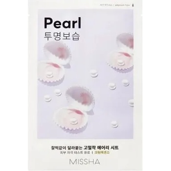 MISSHA Airy Fit Sheet Mask Pearl - Текстилна маска за лице с перлени частици 19гр