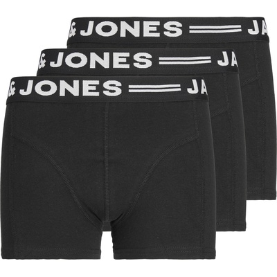 Jack and Jones Боксерки Jack and Jones Kids' Sense Trunks - Black/White WB