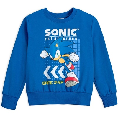 Chlapčenská mikina Sonic Game Over modrá
