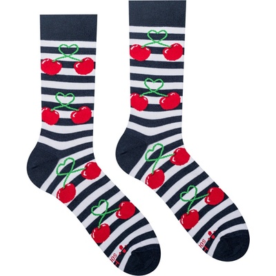 Hesty Socks Veselé ponožky Čerešne Tmavá modrá