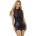 Еротична рокля, елегантна дантелена яка - Subblime Leather Dress L/XL (D-242920)