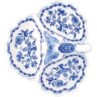 Cibulak Kabaret trojdielny Originálny Český Porcelán Dubí 30cm