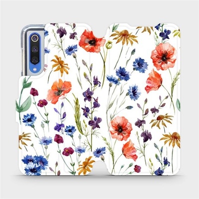 Pouzdro Mobiwear Flip Xiaomi Mi 9 SE - MP04S Luční kvítí