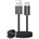 PURO Fabrik 2.0 10W USB-A - USB-C плетен кабел 1, 5 м - черен (PUCAC10WFABK415MTBLK)
