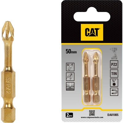 Caterpillar Накрайник ударен CAT DA01005 PZ2x50мм S2 2 бр. к-т (3512681)