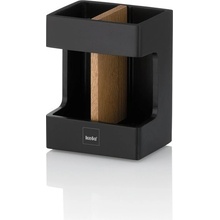 KELA Držák na zubní kartáčky Cube polyresin black KL-23688