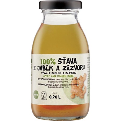 Zdravo 100% jablko a zázvor 200 ml