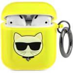 Karl Lagerfeld KLA2UCHFY калъф за AirPods, жълт Choupette (KLA2UCHFY)