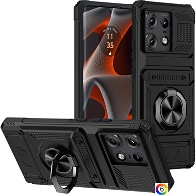 Motorola Edge 50 Pro 5G Удароустойчив TPU+PC / Ring Holder Калъф и Протектор