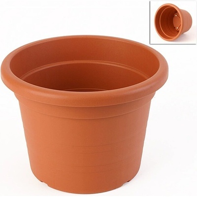 Nohel Garden Kvetník CILINDRI plastový terakota - 14x10cm