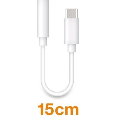 Audio adaptér Aligator USB-C na 3,5mm Jack, bílá