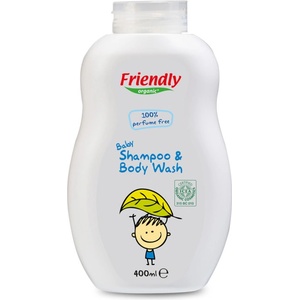 Friendly Organic Нежен бебешки шампоан с органичен овес - 400 мл