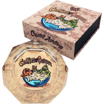 Best Buds Krištáľový popolník s darčekovým boxom na sušienky a smotanu