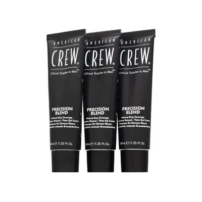 American Crew Classic farba na vlasy pre šedivé vlasy 7-8 Light (Precision Blend) 3 x 40 ml
