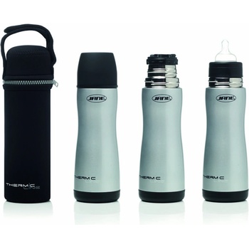 Jané láhev nerezová termo s dudlíkem a termo obalem 300 ml V003223