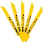 DEWALT - Ножове за дърво и пластмаса 152 мм 5 бр DT2351 (DT2351)