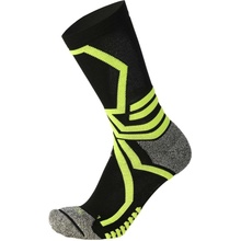 Mico Medium Weight X-Performance X-Country Ski Crew Socks nero/giallo fluo