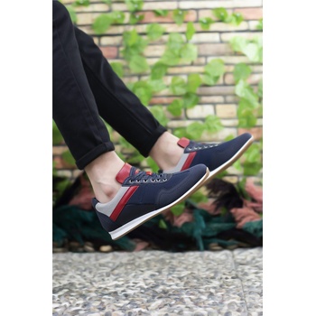 Riccon Мъжки спортни обувки 0012828 - Тъмносини с Червен #325732 (325732_Тъмносин)