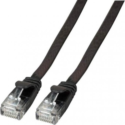 EFB-Elektronik Rj45 Пач корда кат. 6а, u-utp pvc, черна плоска, efb - 15 метра (k8107sw.15)
