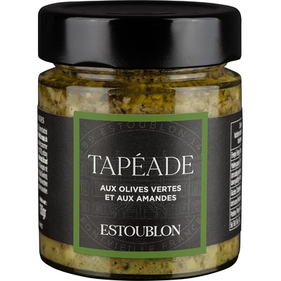 ESTOUBLON Тапенада от зелени маслини 130 g, с бадеми, Estoublon (EST031585)