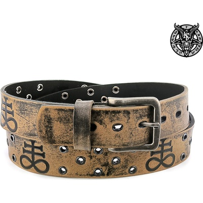 Leather & steel fashion колан Кафяво левиатаново око - lsf2 47