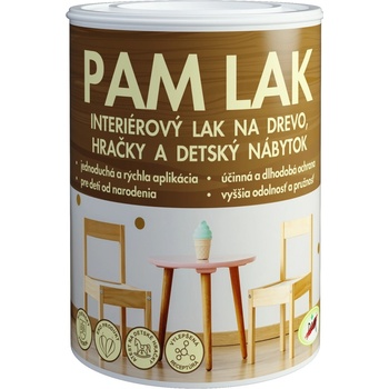 Pam Lak Interiérový lak na drevo, hračky a detský nábytok 10 l lesklý