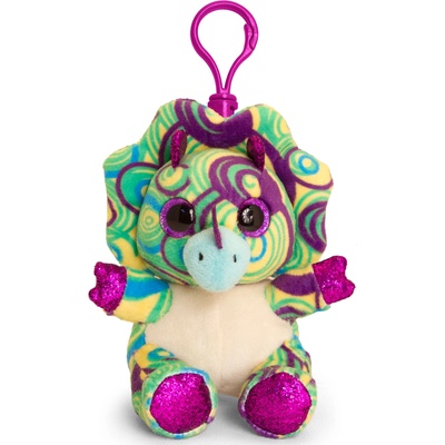 Keel Toys Плюшена играчка с клипс за раница Keel toys - Динозавър, 12 cm (SF6556)