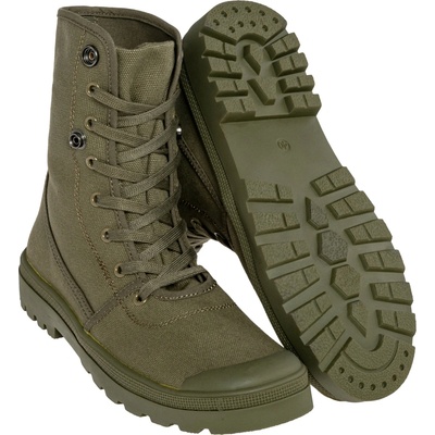 Brandit Military Canvas Sneaker High olivové – Zboží Mobilmania