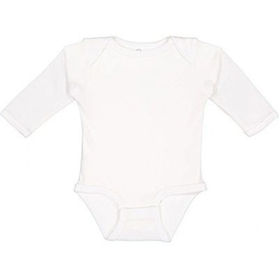 Rabbit Skins Dojčenské body s dlhým rukávom EU White