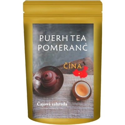 Čajová zahrada Puerh Tea Pomeranč černý ochucený čaj černý čaj 500 g