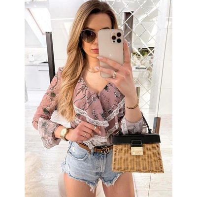 Cocomore powder shirt cmgBL1168.S14 hnedá