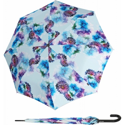 Knirps T.760 Stick Automatic Blooming elegantný hoľový vystreľovací dáždnik modrý