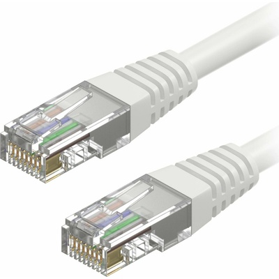 AlzaPower APW-CBP5EU0005W Patch CAT5E, UTP, 0,5m, bílý