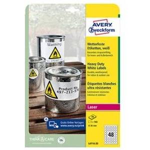 Avery Zweckform ETHYK. ZF 4716 SR. 30 A4 20 ARK. LABEL - L4716-20